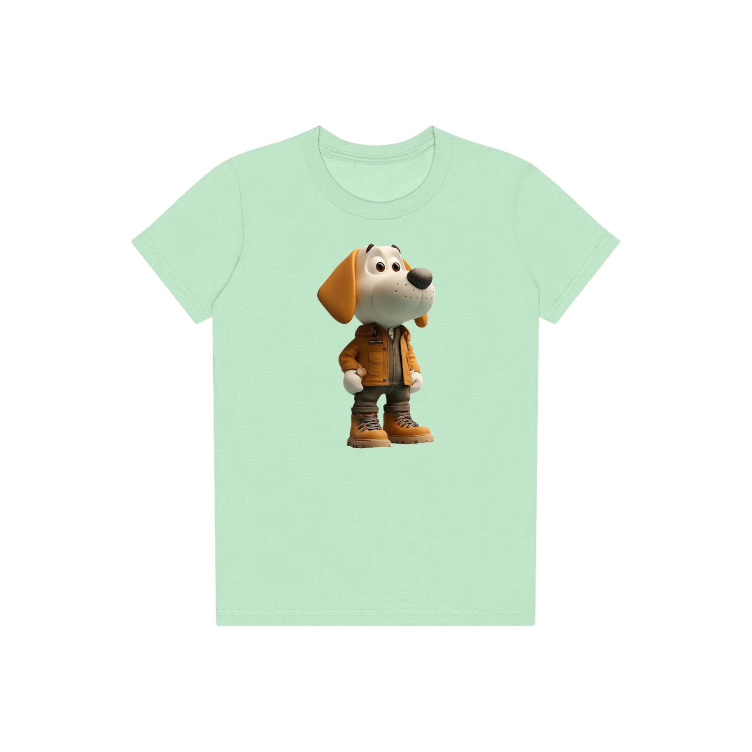 T-shirt Dog graphic 0028 - Mint