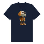 T-shirt Dog graphic 0028 - Navy