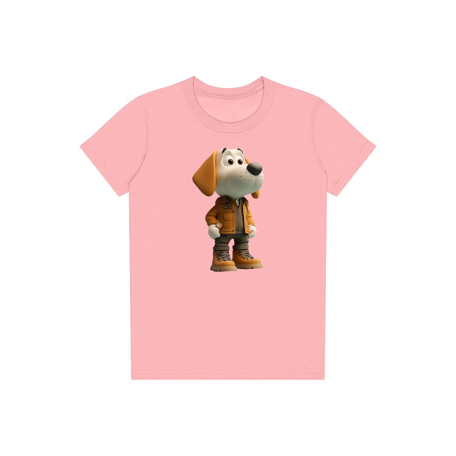 T-shirt Dog graphic 0028 - Pink