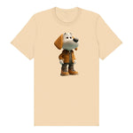 T-shirt Dog graphic 0028 - Soft Cream