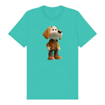 T-shirt Dog graphic 0028 - Teal