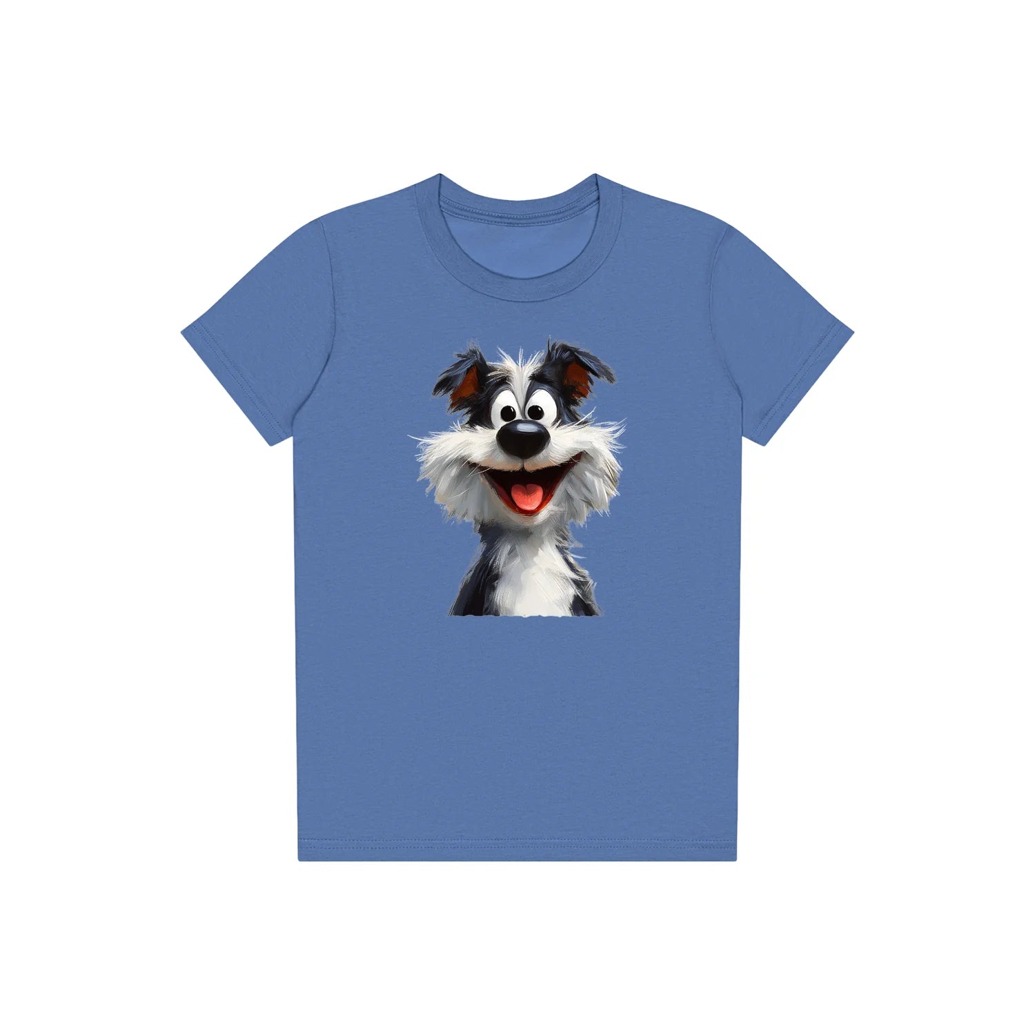 T-shirt Dog graphic 0029 - Columbia Blue