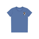 T-shirt Dog graphic 0029 - Columbia Blue