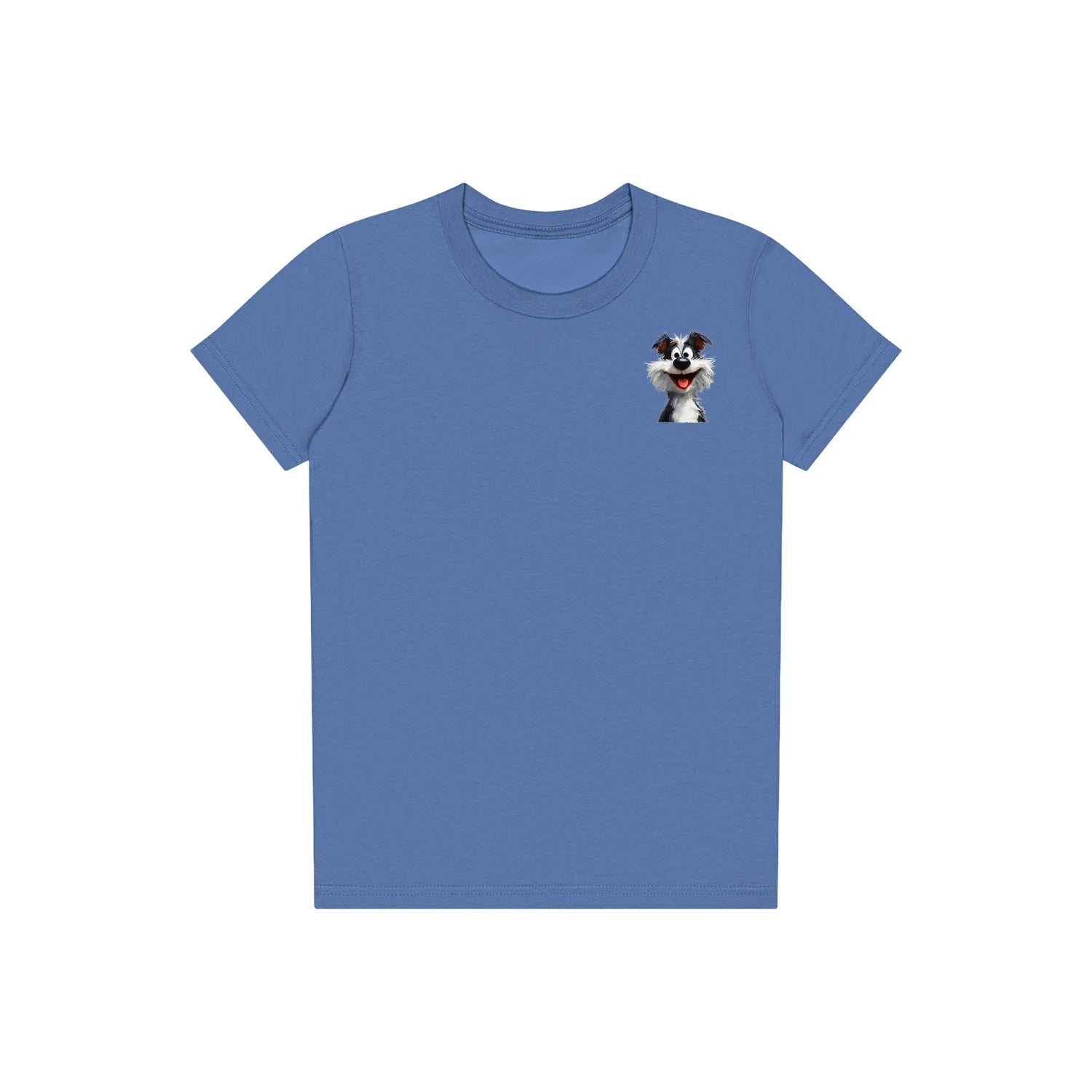 T-shirt Dog graphic 0029 - Columbia Blue