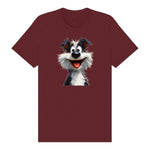 T-shirt Dog graphic 0029 - Maroon