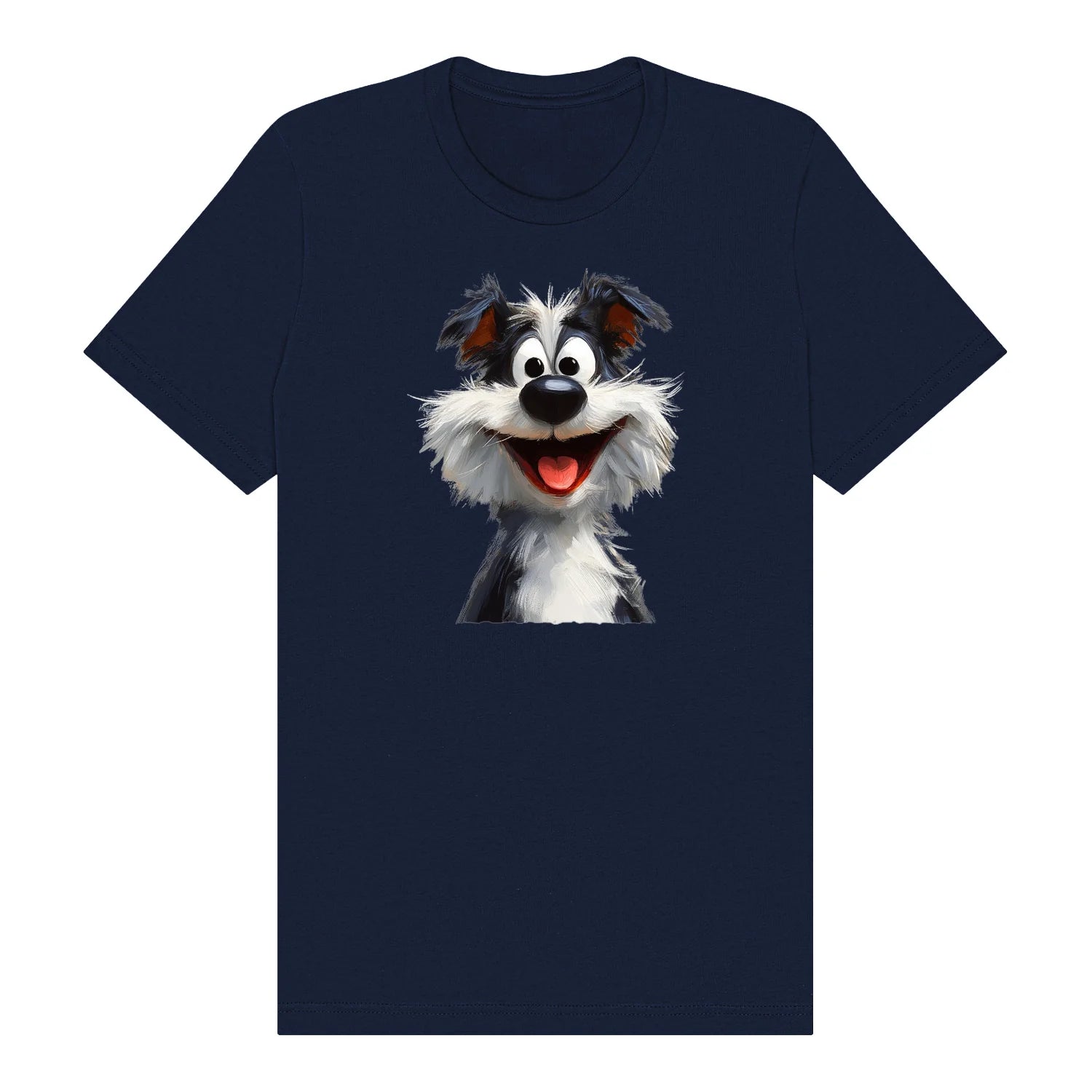 T-shirt Dog graphic 0029 - Navy