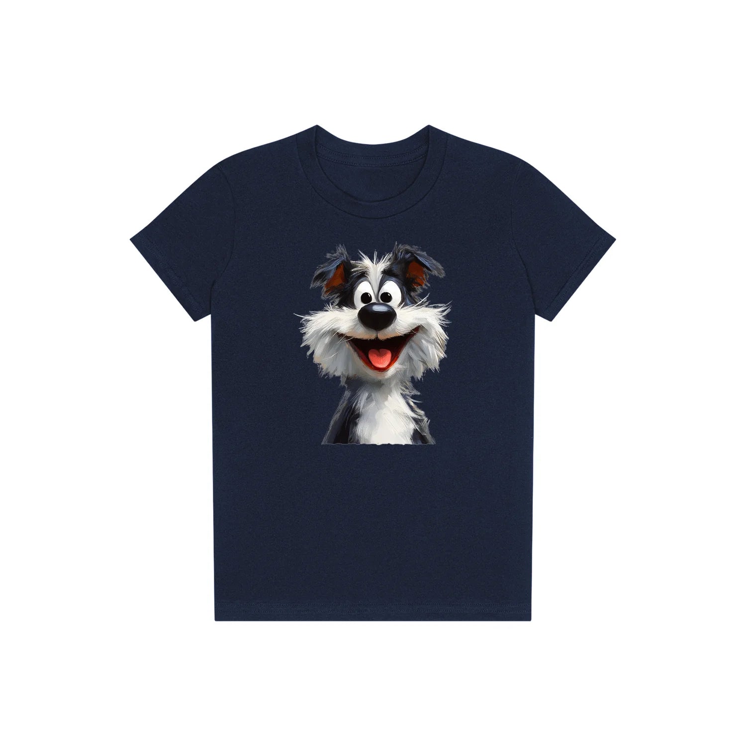 T-shirt Dog graphic 0029 - Navy