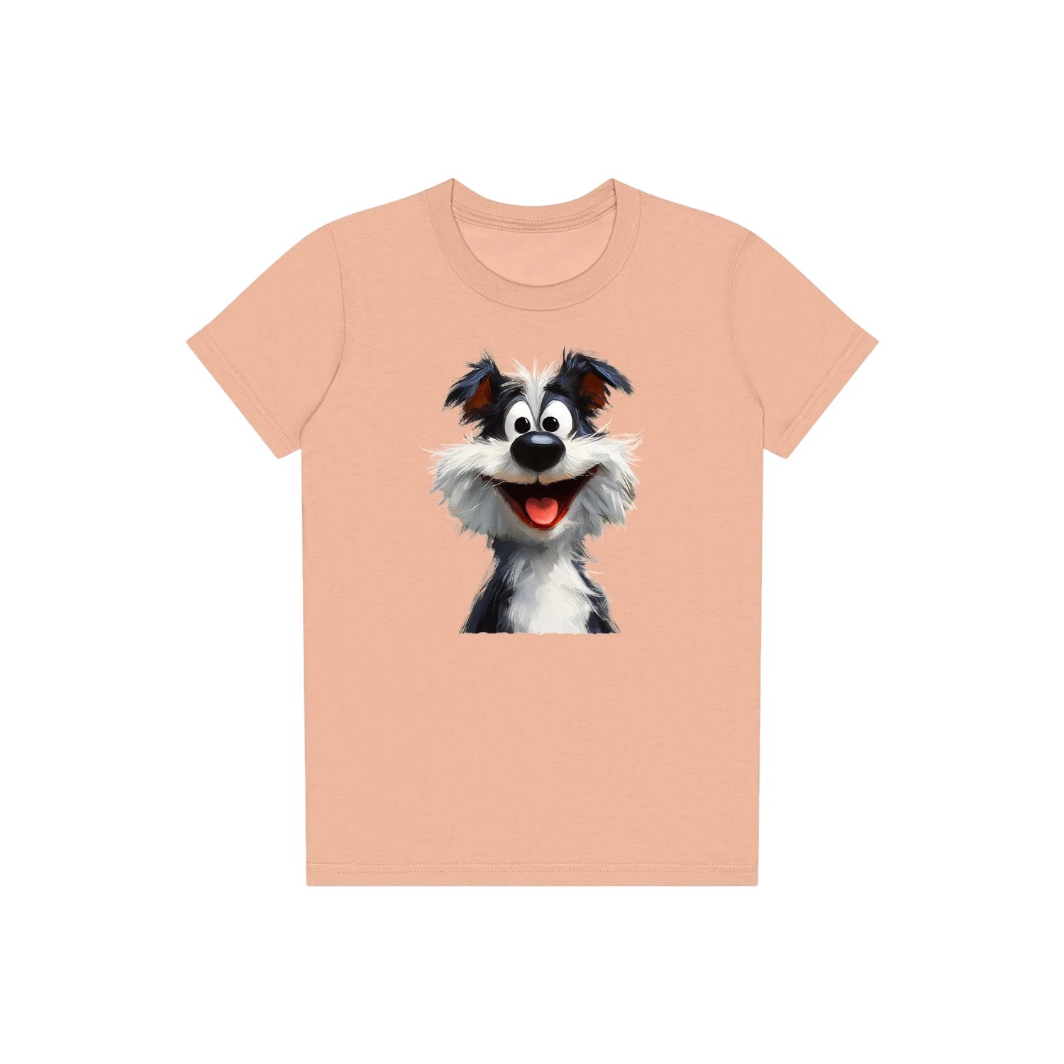 T-shirt Dog graphic 0029 - Peach