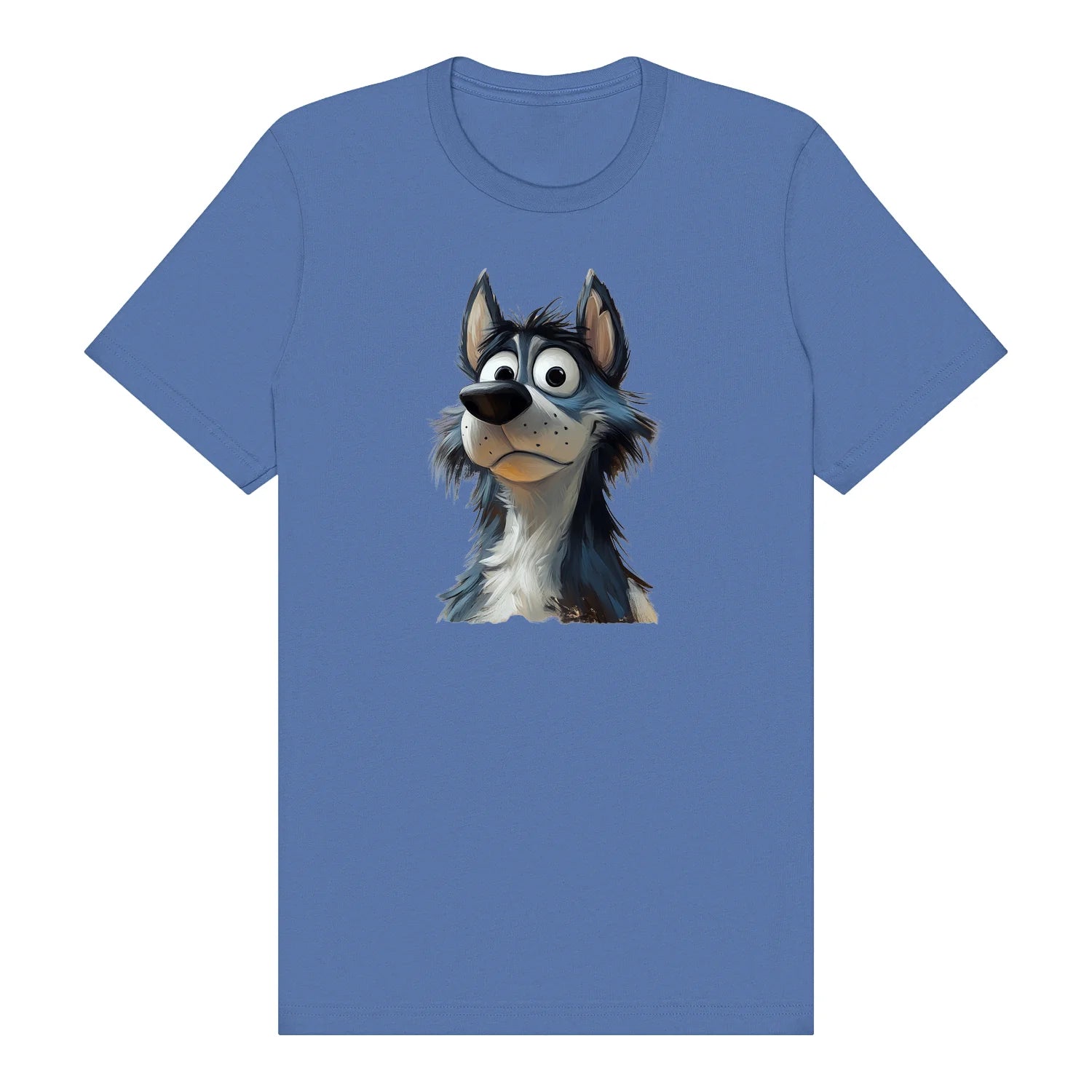 T-shirt Dog graphic 0030 - Columbia Blue