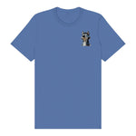 T-shirt Dog graphic 0030 - Columbia Blue
