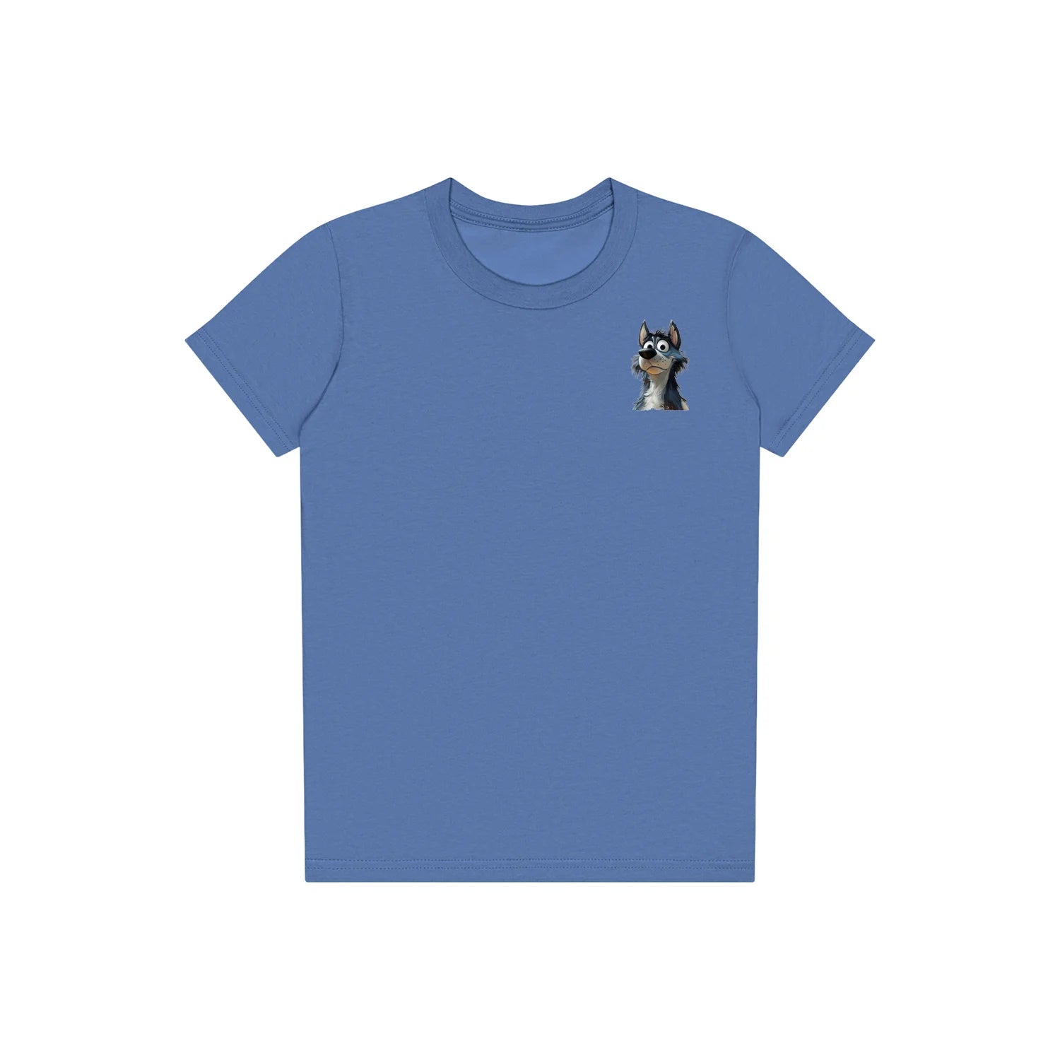 T-shirt Dog graphic 0030 - Columbia Blue