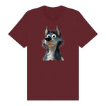 T-shirt Dog graphic 0030 - Maroon