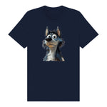 T-shirt Dog graphic 0030 - Navy