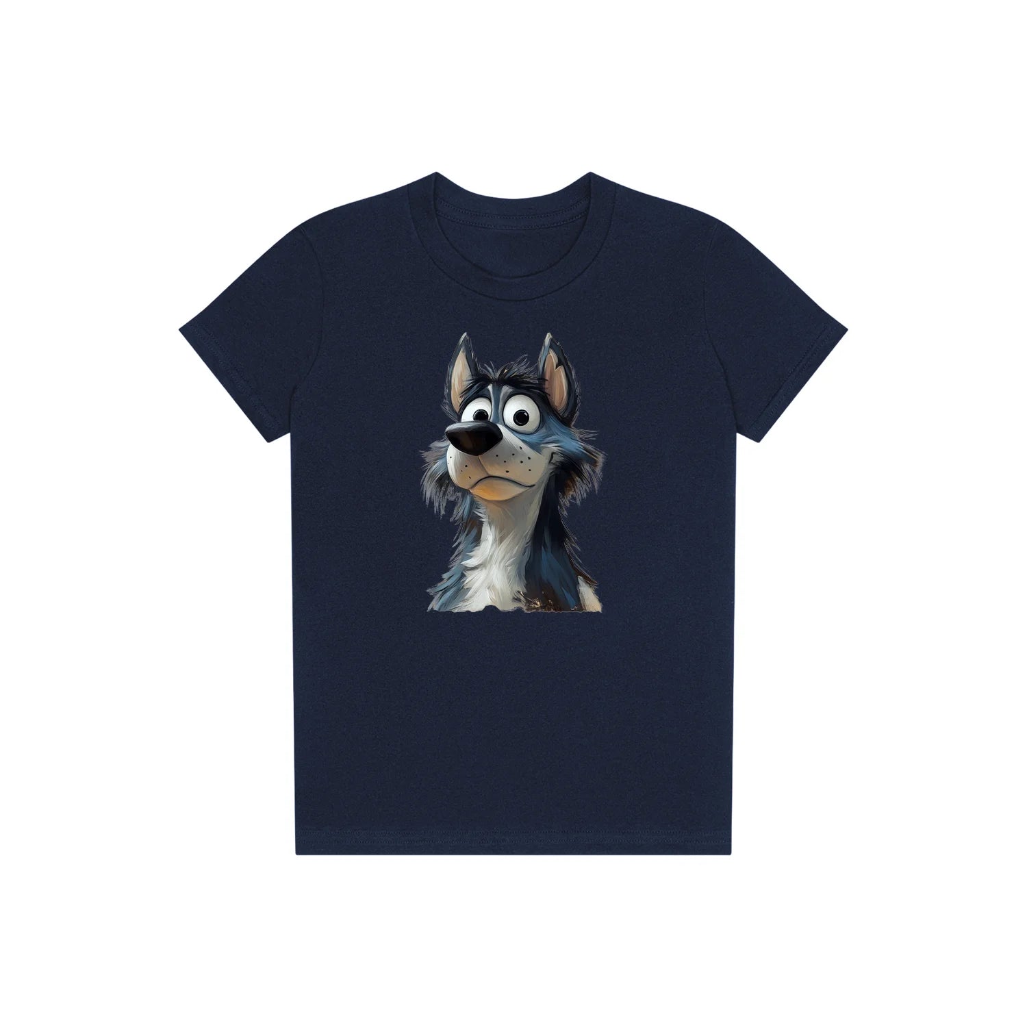 T-shirt Dog graphic 0030 - Navy