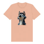 T-shirt Dog graphic 0030 - Peach