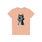 T-shirt Dog graphic 0030 - Peach