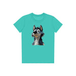 T-shirt Dog graphic 0030 - Teal