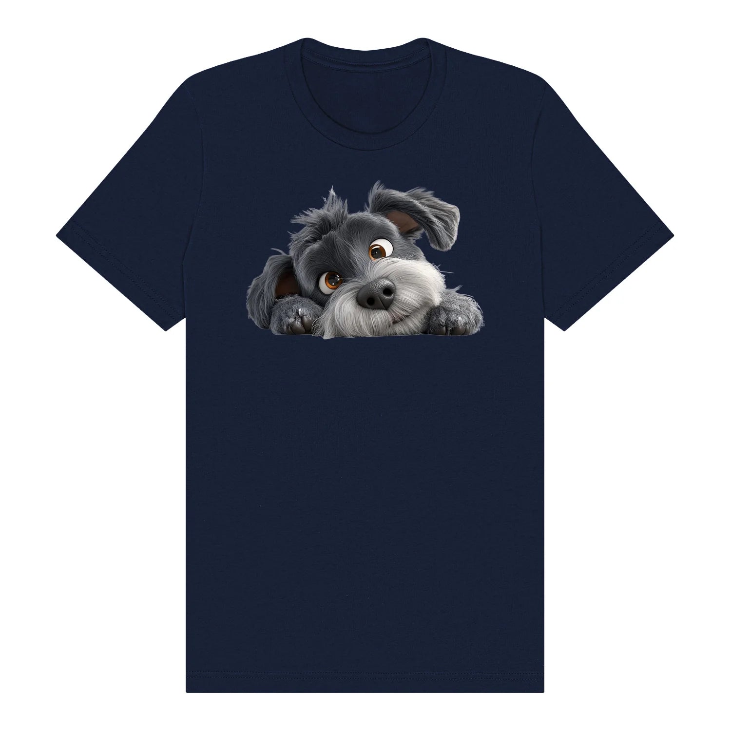 T-shirt Dog graphic 0031 - Navy