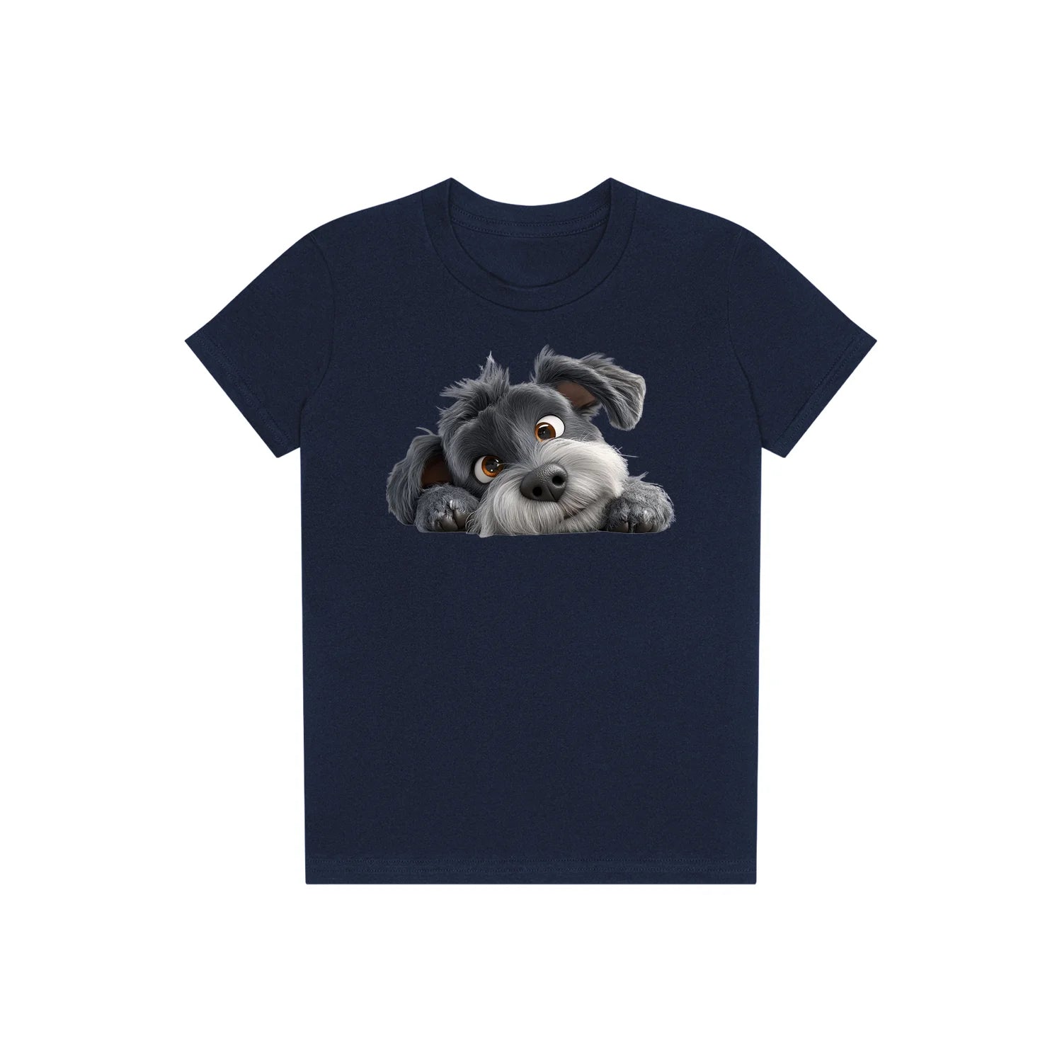 T-shirt Dog graphic 0031 - Navy