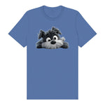 T-shirt Dog graphic 0032 - Columbia Blue