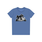 T-shirt Dog graphic 0032 - Columbia Blue