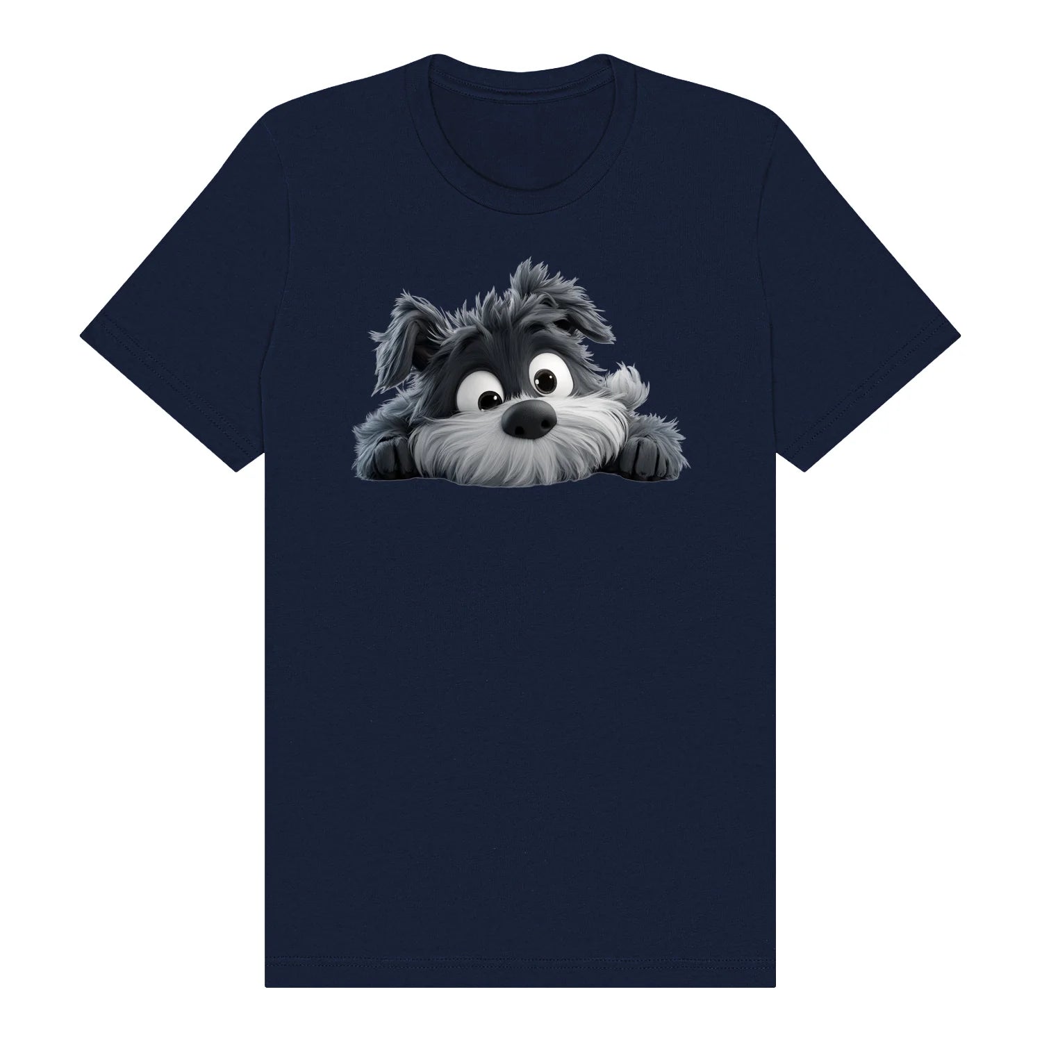 T-shirt Dog graphic 0032 - Navy
