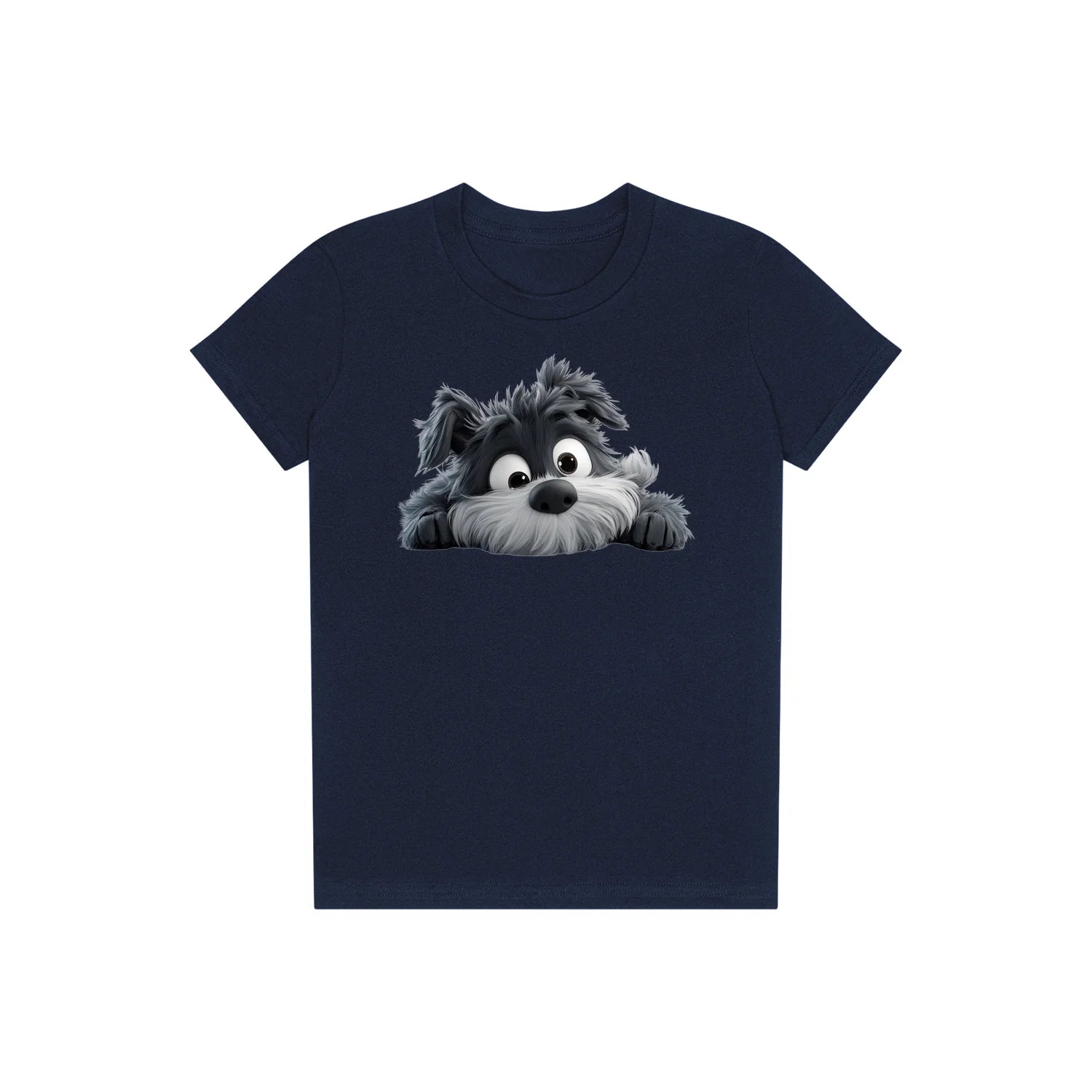 T-shirt Dog graphic 0032 - Navy