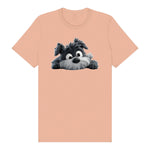 T-shirt Dog graphic 0032 - Peach