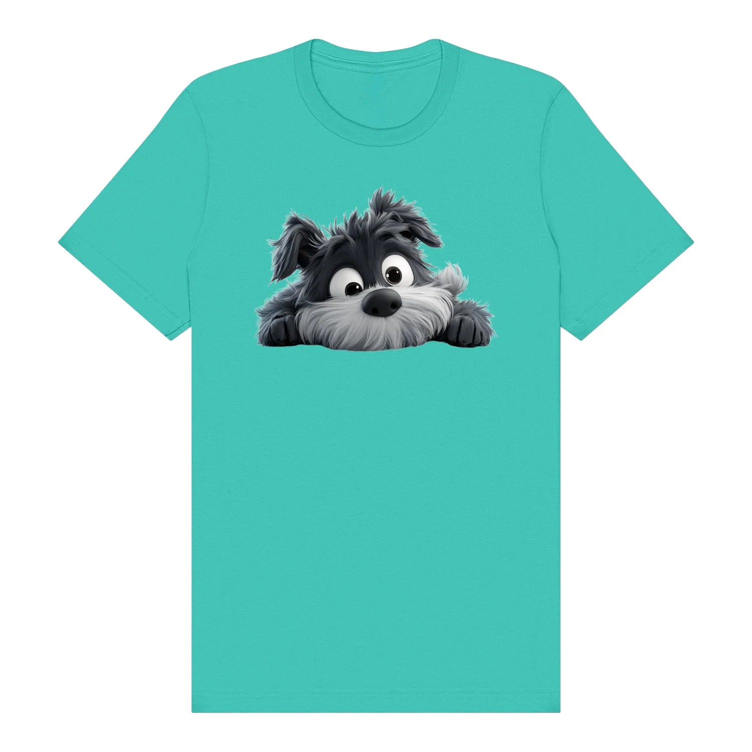 T-shirt Dog graphic 0032 - Teal