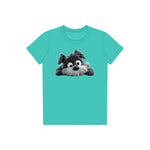 T-shirt Dog graphic 0032 - Teal