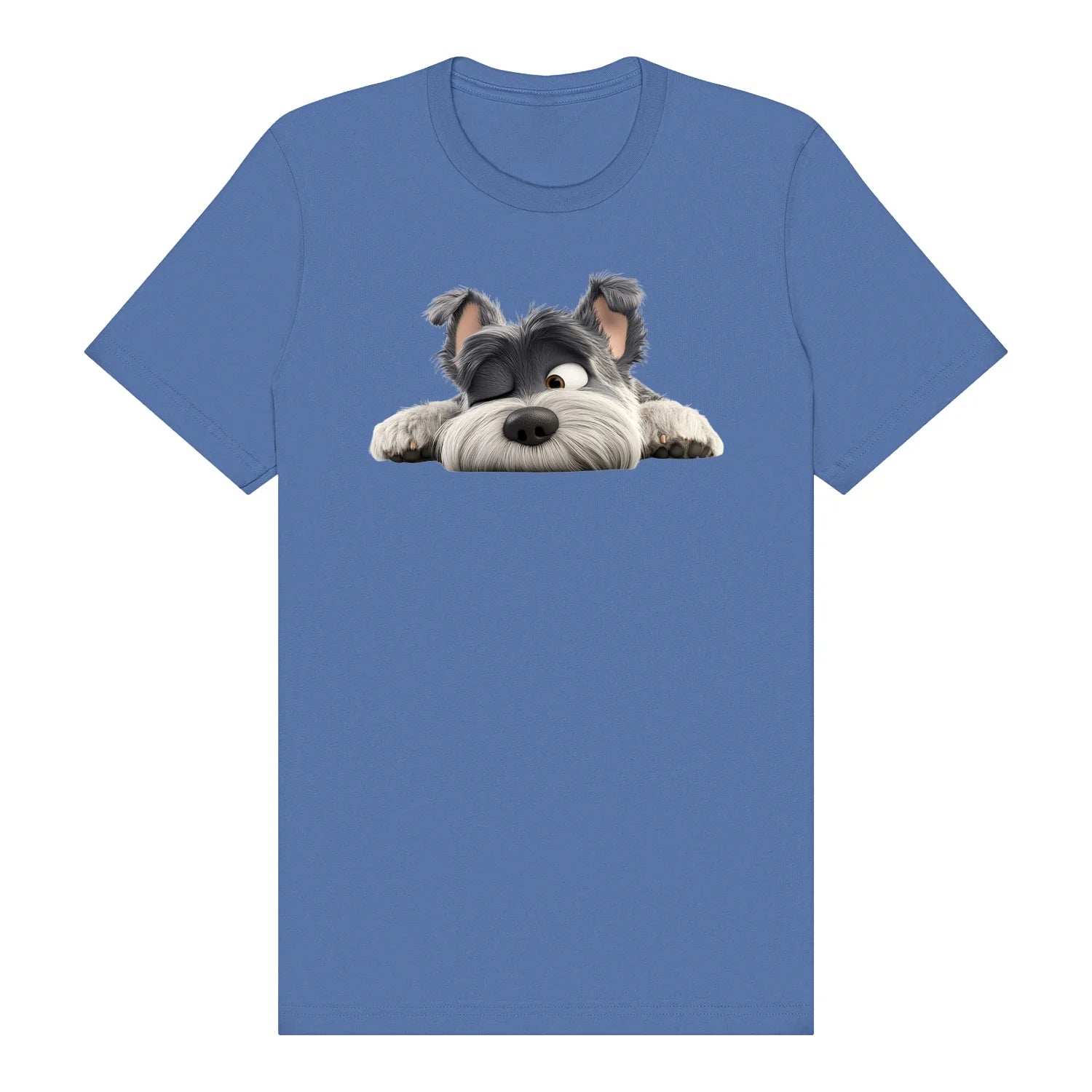 T-shirt Dog graphic 0033 - Columbia Blue