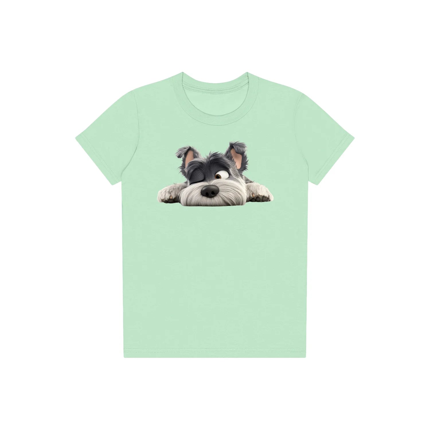 T-shirt Dog graphic 0033 - Mint