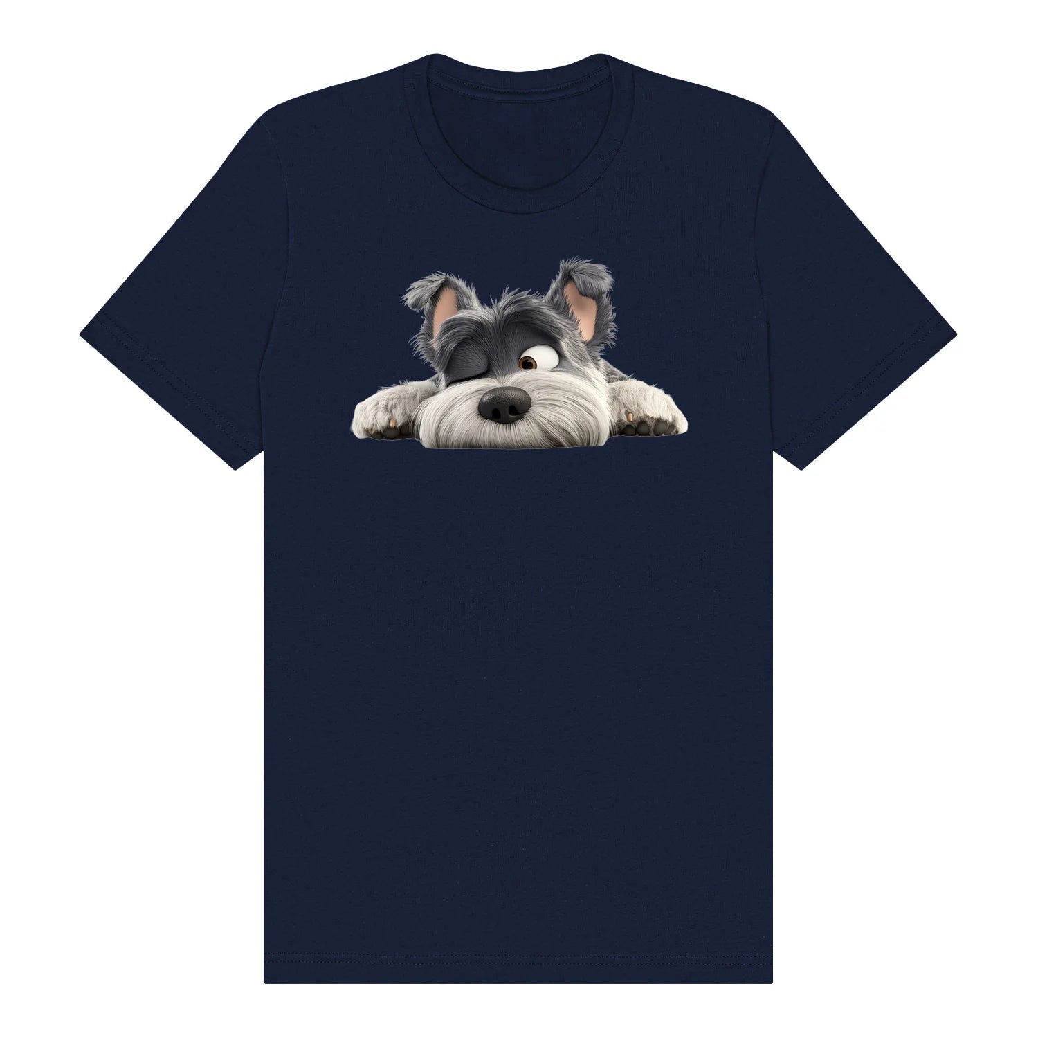 T-shirt Dog graphic 0033 - Navy