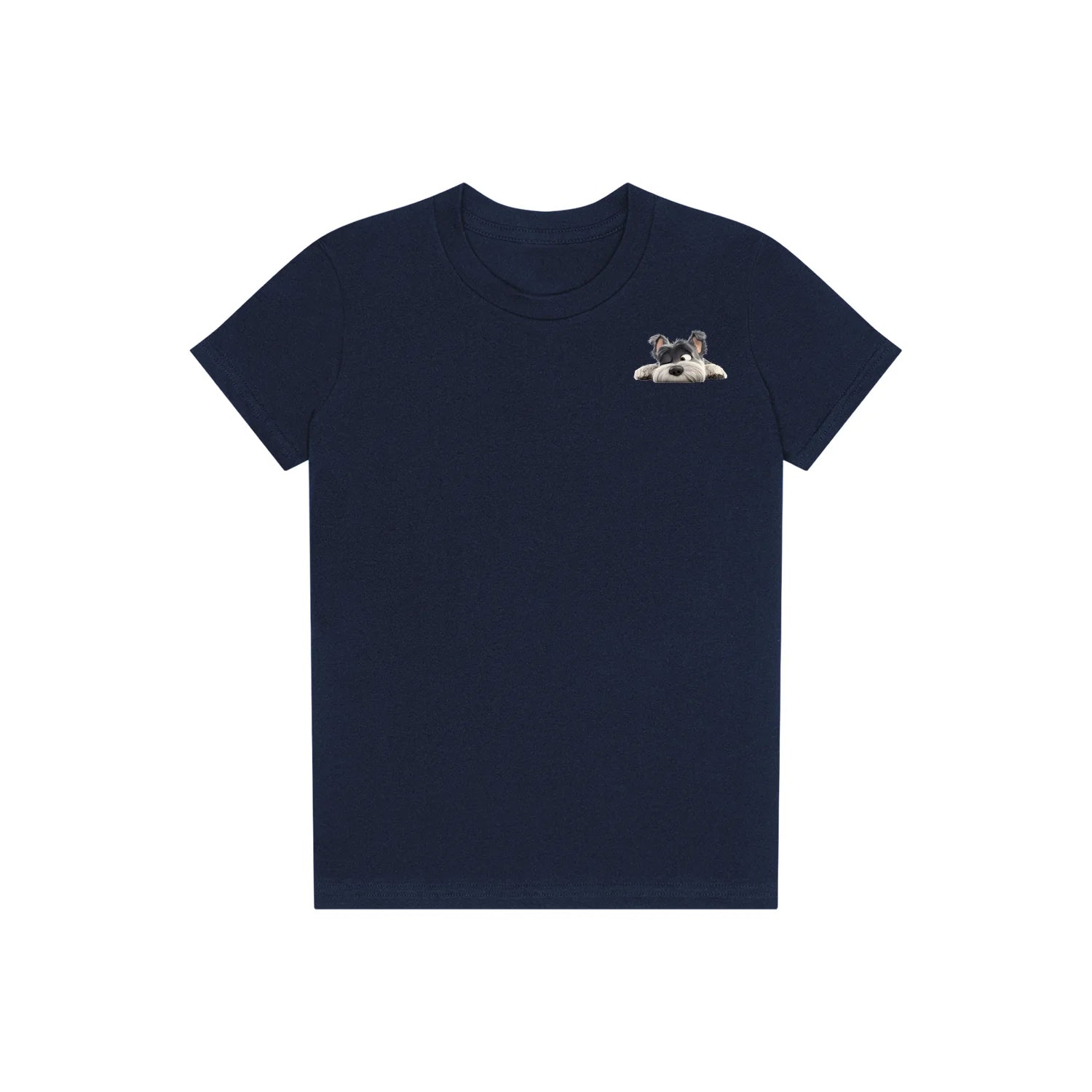 T-shirt Dog graphic 0033 - Navy