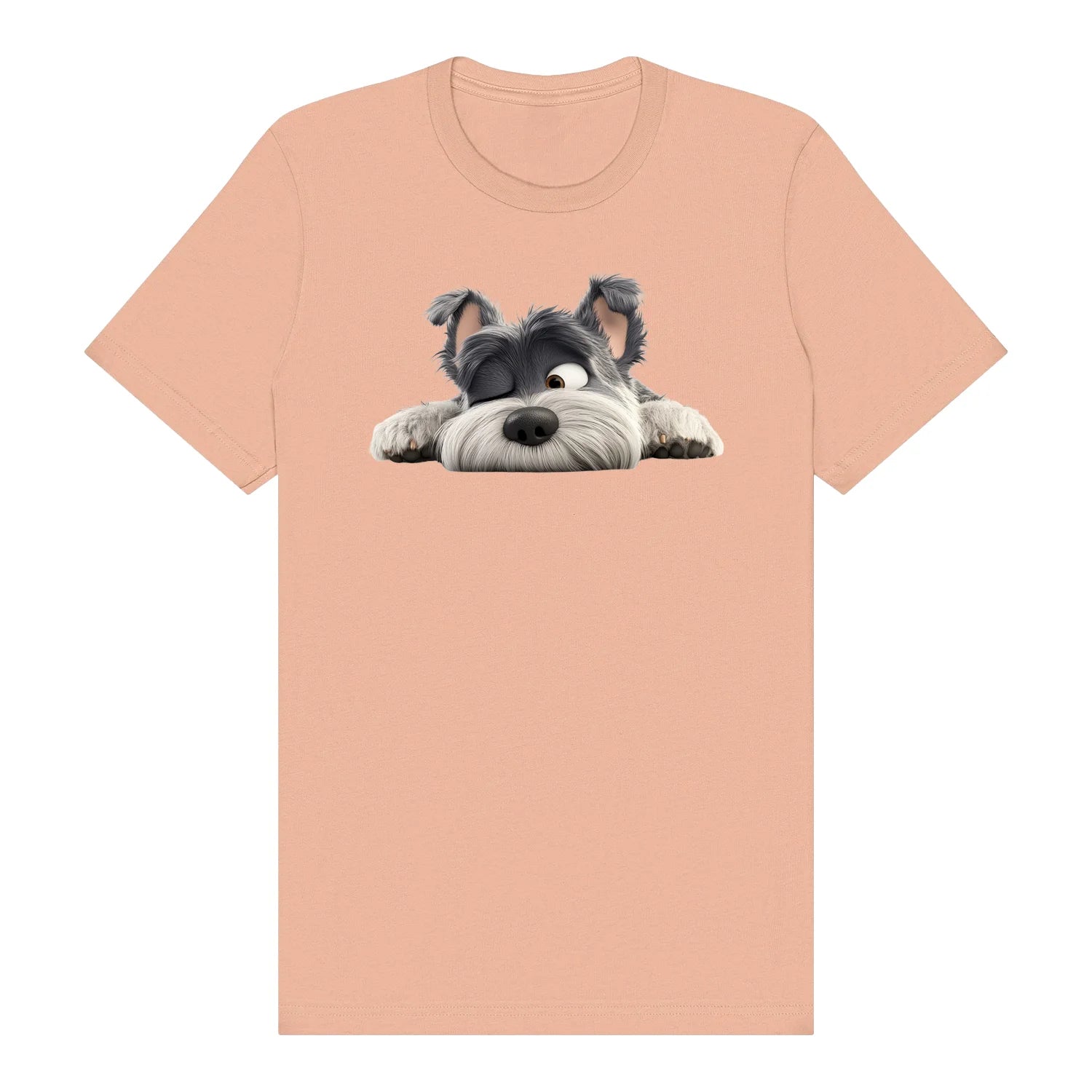 T-shirt Dog graphic 0033 - Peach