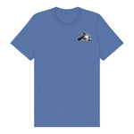 T-shirt Dog graphic 0034 - Columbia Blue
