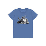T-shirt Dog graphic 0034 - Columbia Blue