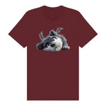 T-shirt Dog graphic 0034 - Maroon