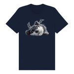 T-shirt Dog graphic 0034 - Navy