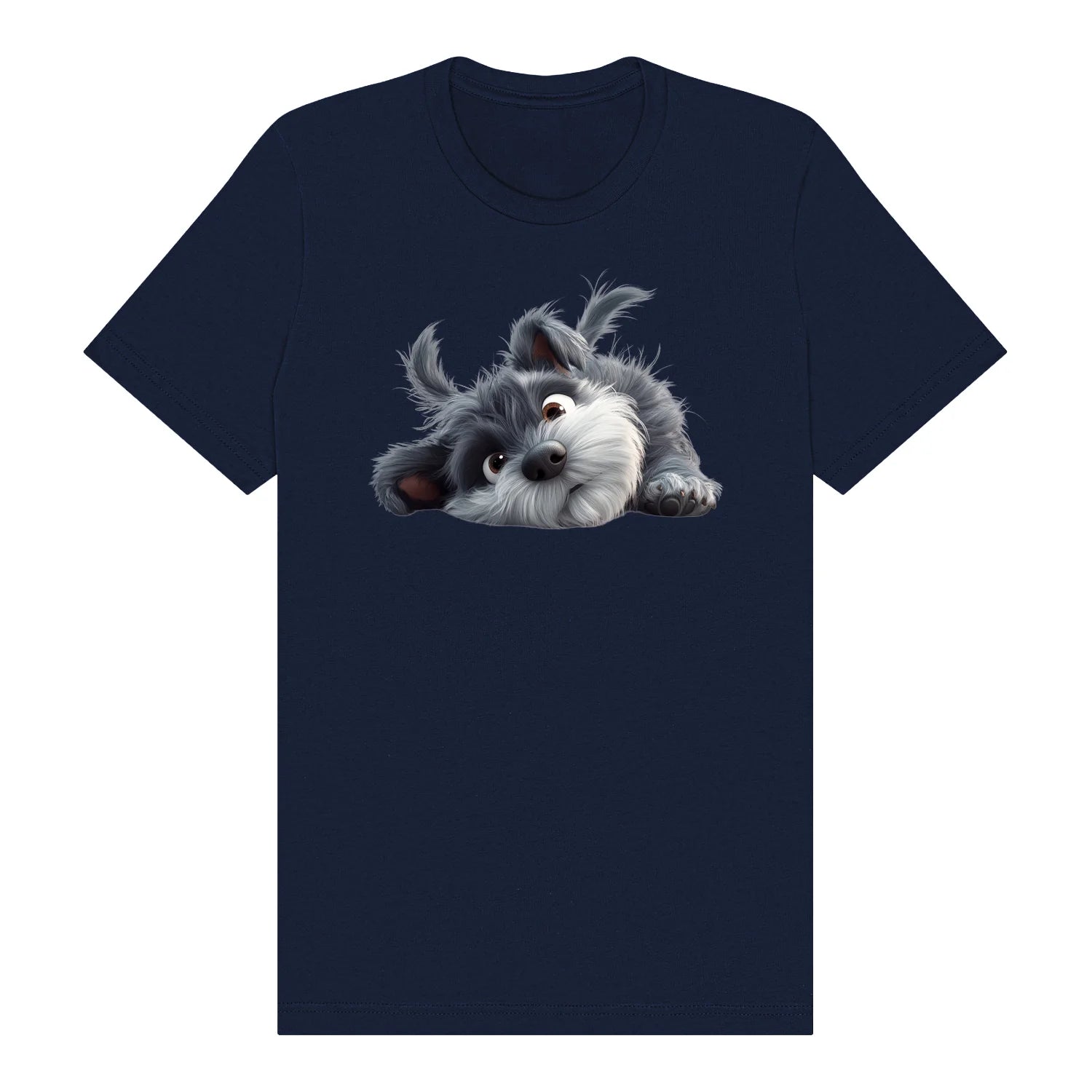 T-shirt Dog graphic 0034 - Navy