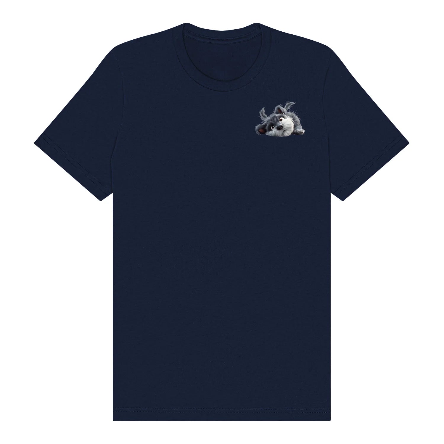 T-shirt Dog graphic 0034 - Navy