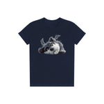T-shirt Dog graphic 0034 - Navy