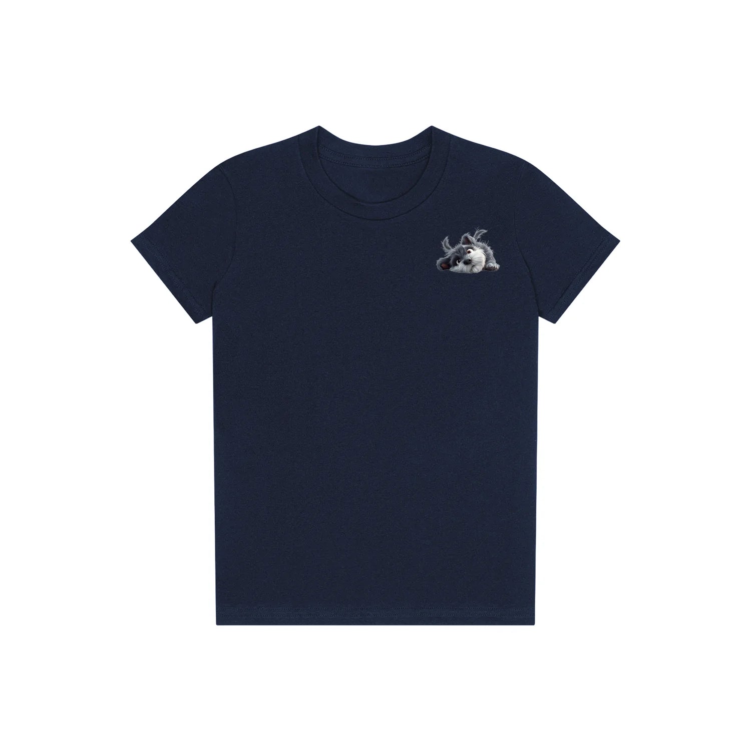 T-shirt Dog graphic 0034 - Navy