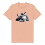 T-shirt Dog graphic 0034 - Peach