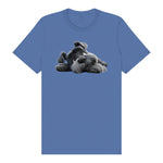 T-shirt Dog graphic 0035 - Columbia Blue