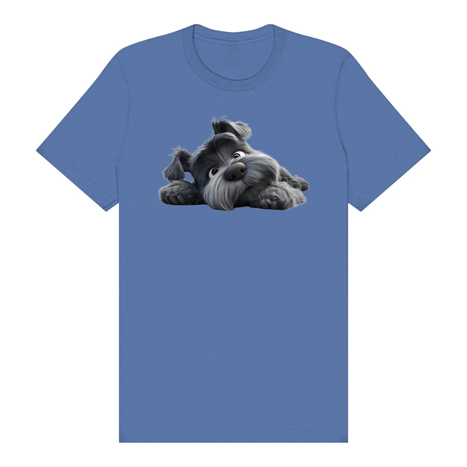 T-shirt Dog graphic 0035 - Columbia Blue