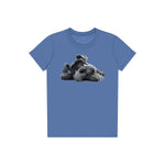 T-shirt Dog graphic 0035 - Columbia Blue