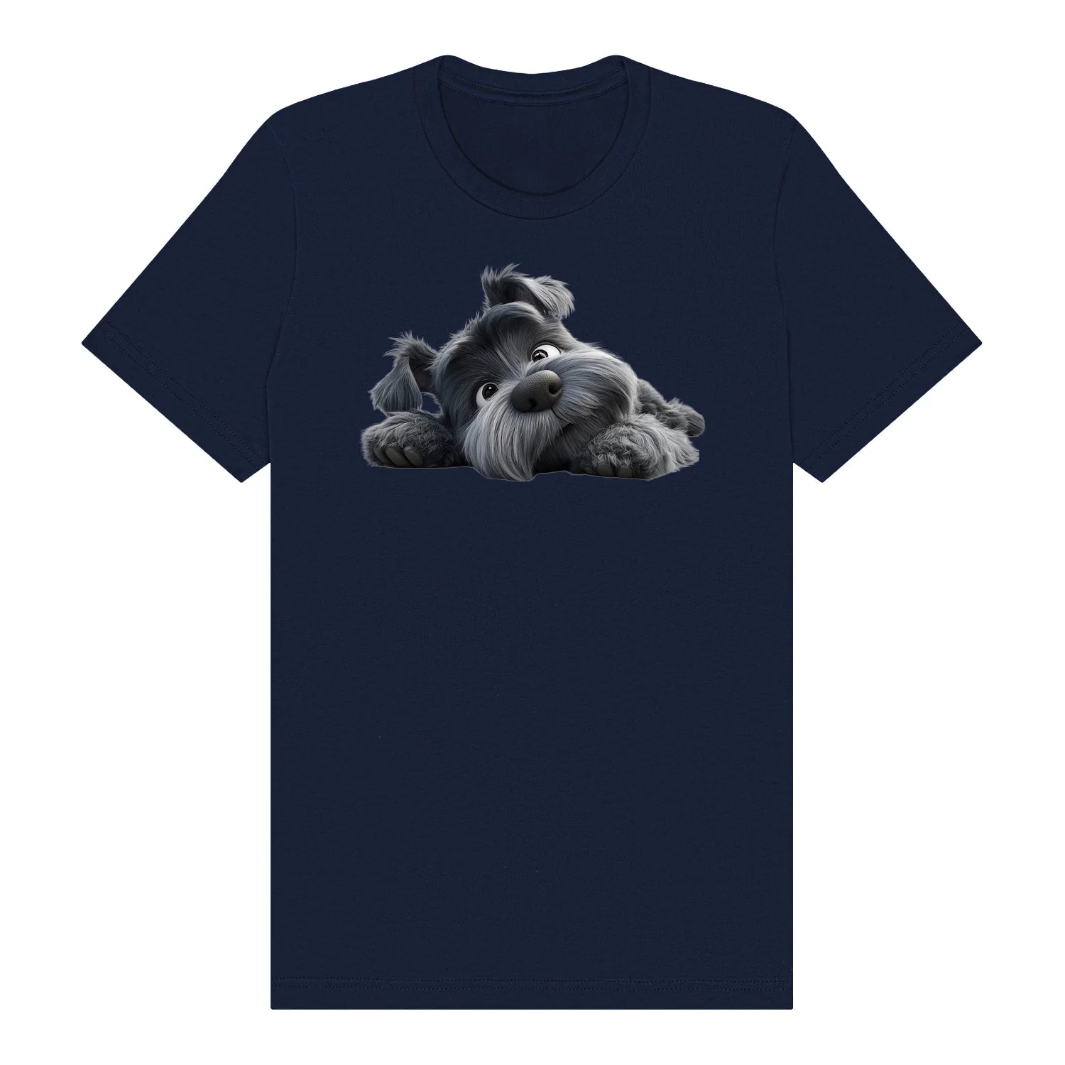 T-shirt Dog graphic 0035 - Navy