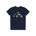 T-shirt Dog graphic 0035 - Navy