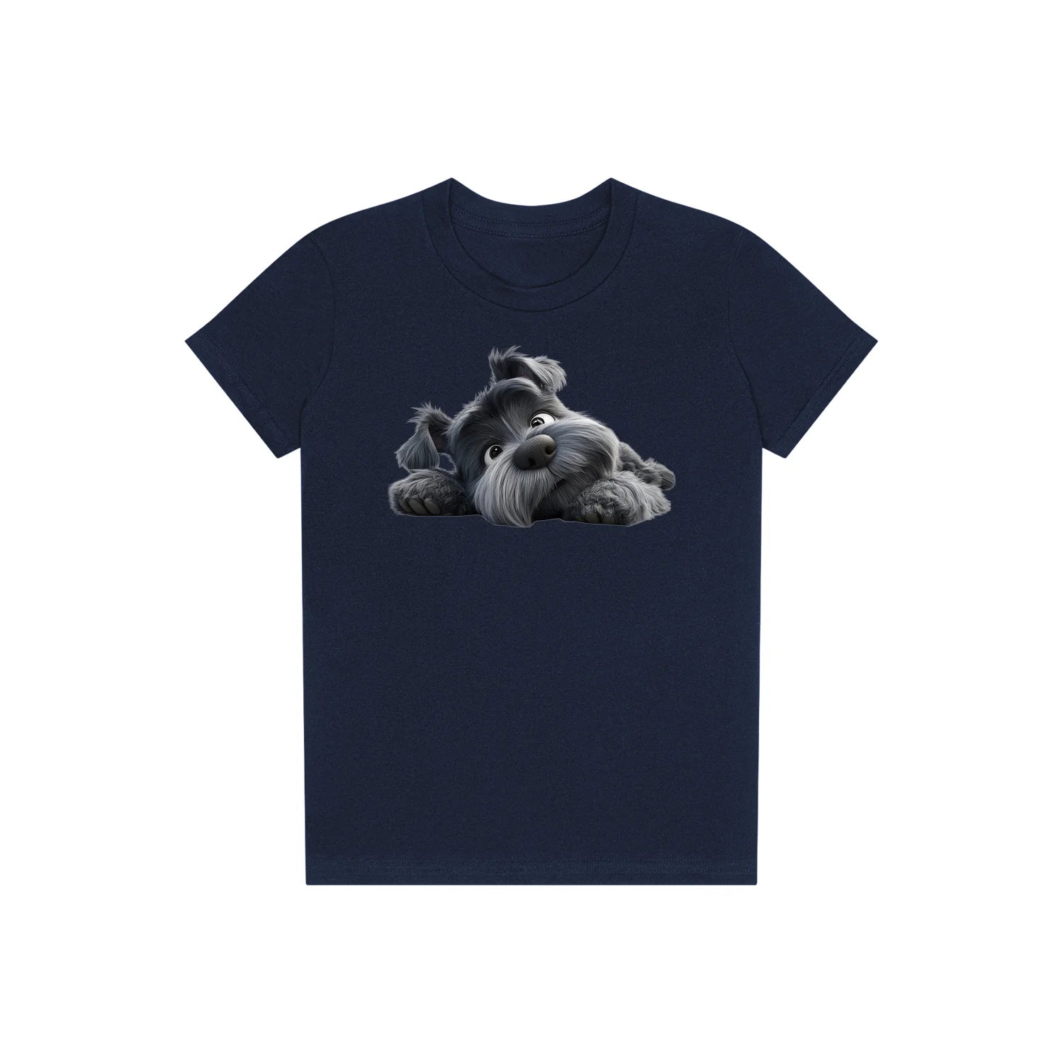 T-shirt Dog graphic 0035 - Navy